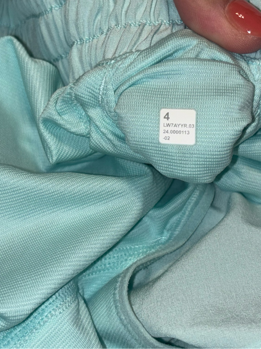 Lululemon lined Hotty Hot HR 2.5” Ideal Mint - Picture 7 of 9